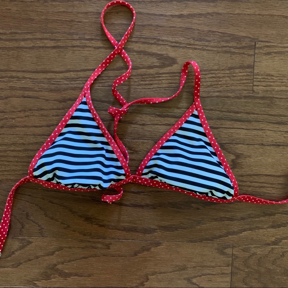 Mossimo striped bikini top Sz Small